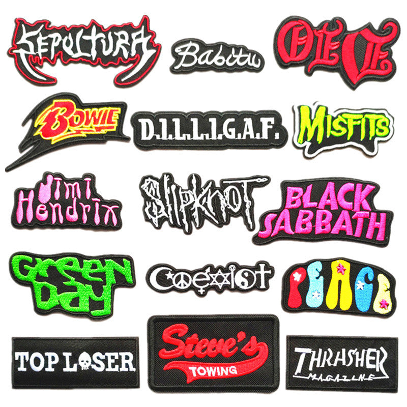 Wholesale New Words Cloth Patch Embroidered Cloth Patch